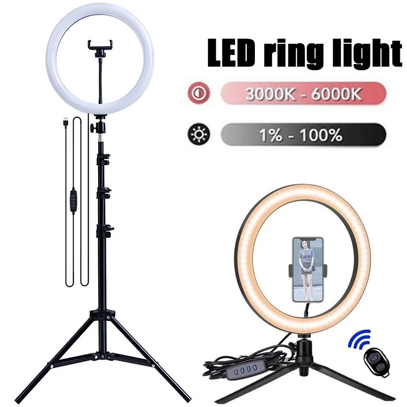 Dimmable LED Selfie Ring Light