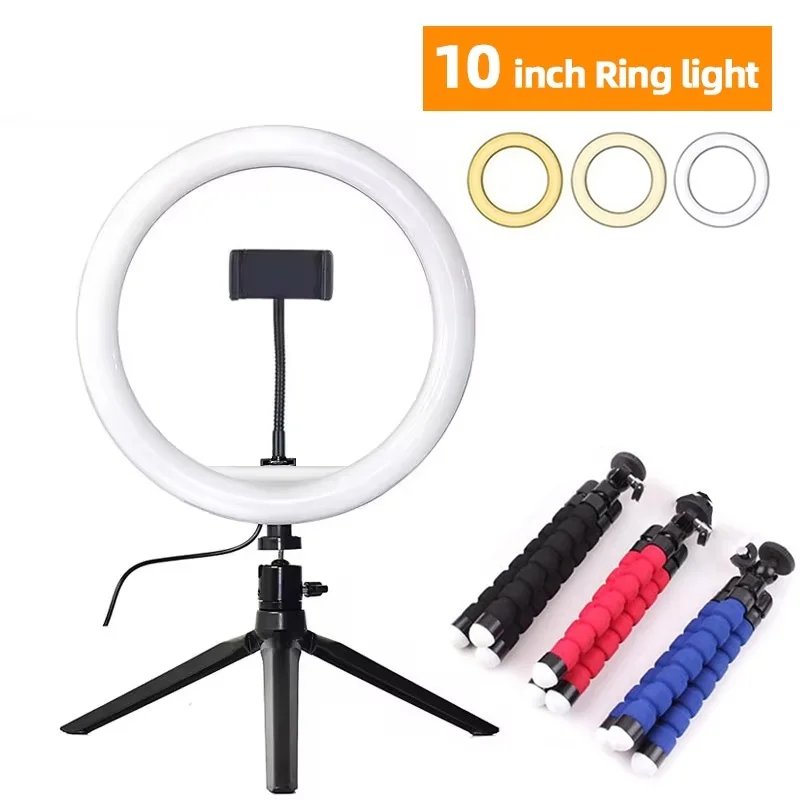 Adjustable Selfie Ring Light with Tripod