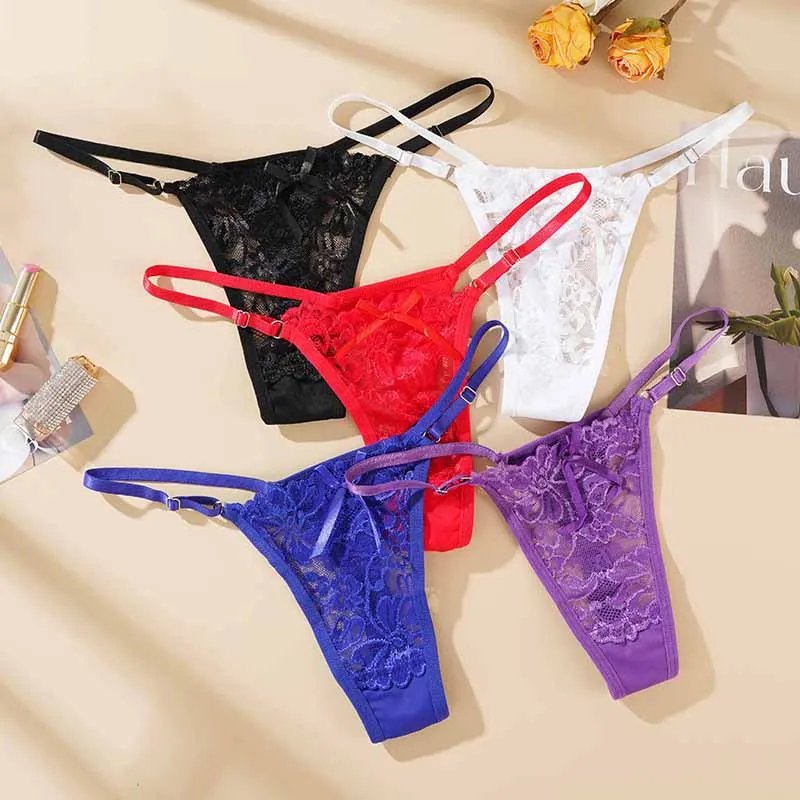 Lace Adjustable Thongs for Women