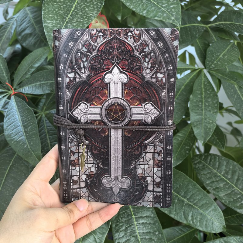 Gothic Leather Notebook - Vintage Style