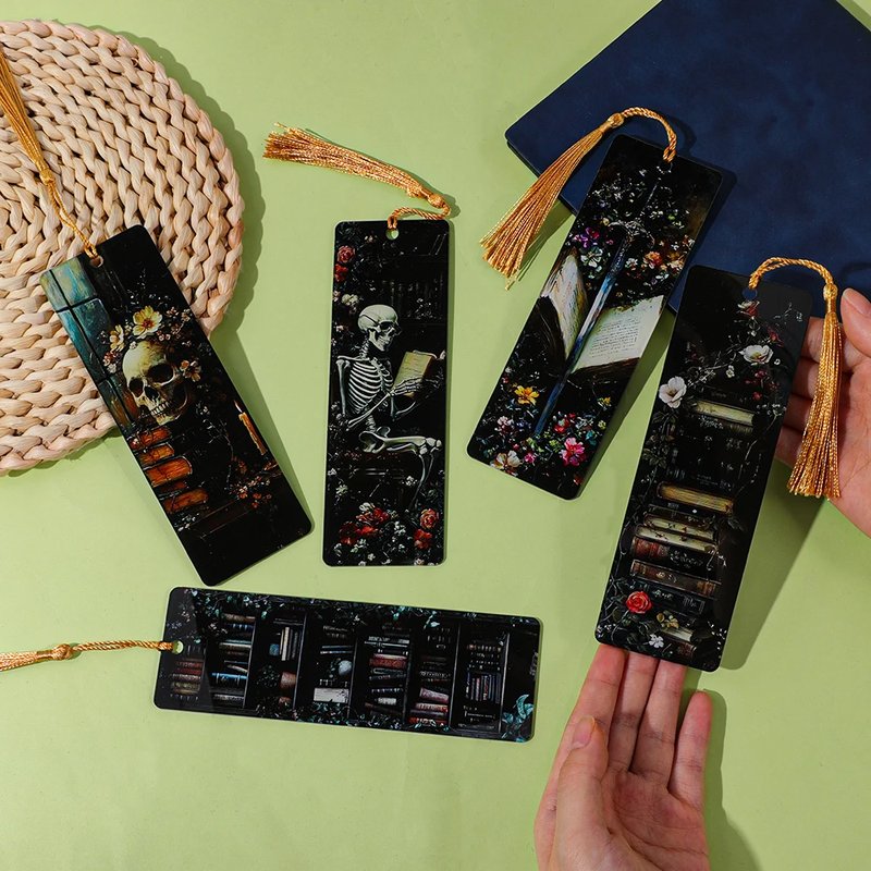 Gothic Skeleton Tarot Bookmarks
