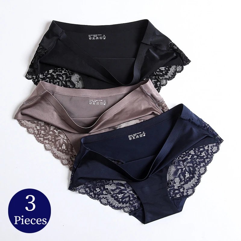 Elegant Lace Women's Briefs Set