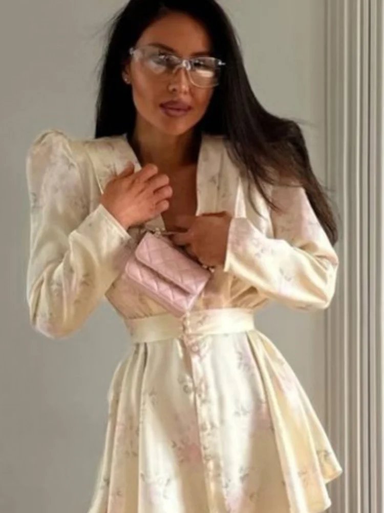 Chic Floral Mini Dress for Women