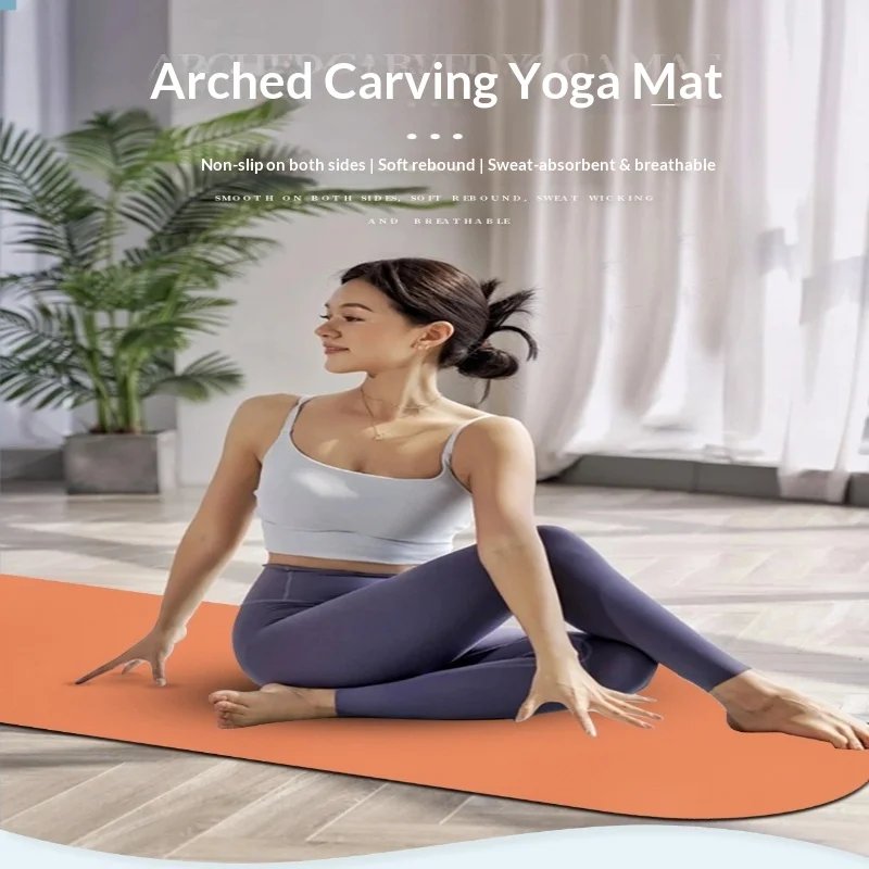 Non-Slip Yoga Mat with Alignment Lines