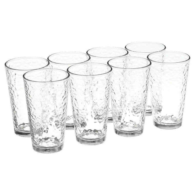 Vintage Frosted Glass Drinkware Set
