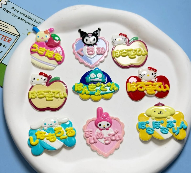 Cute Character Resin Cabochons - 10PCS