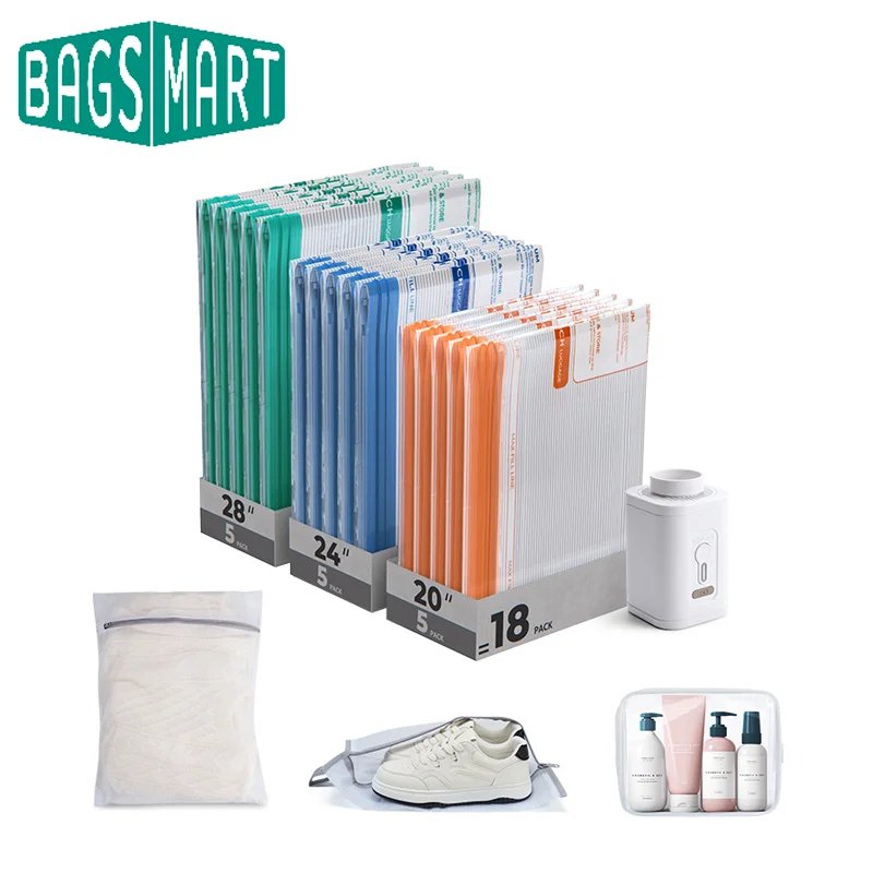 BAGSMART Travel Vacuum Bags Set