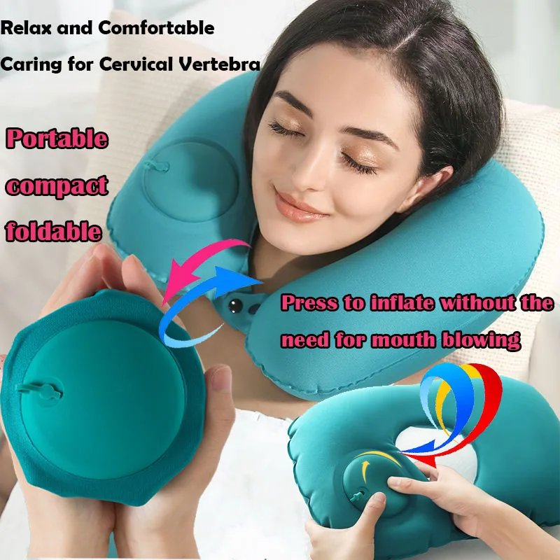 Portable Inflatable Neck Pillow