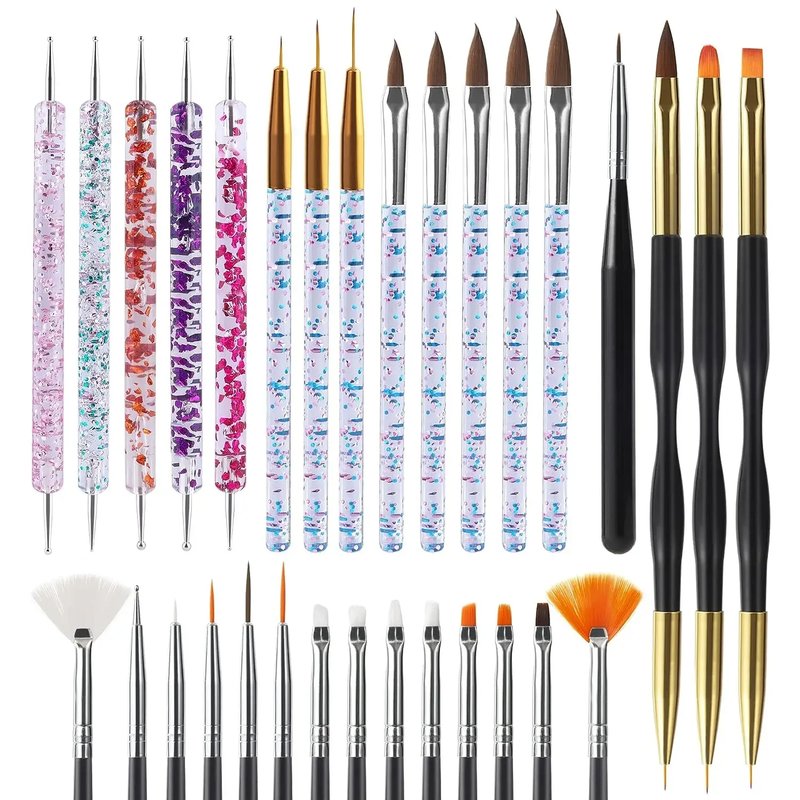 Nail Art Brush & Dotting Tool Set