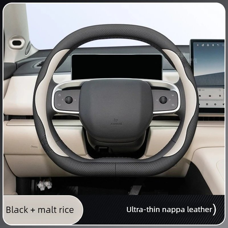 Stylish Leather Steering Wheel Cover