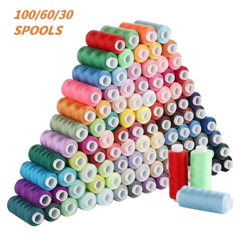 Colorful Thread Spools Set