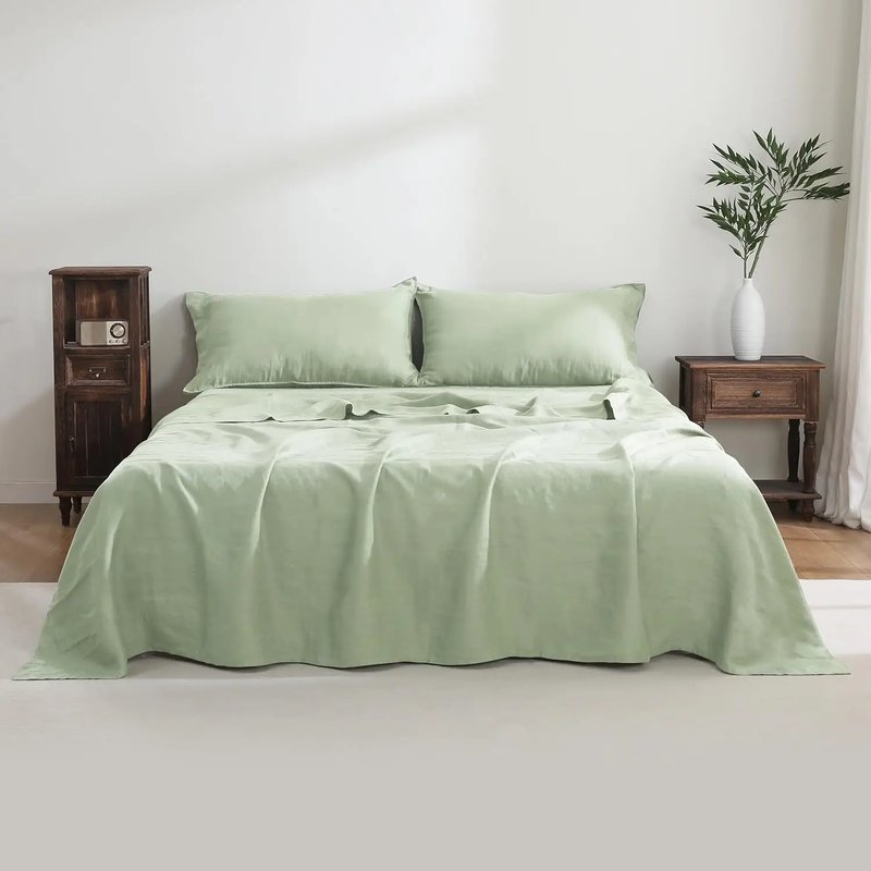 Luxurious French Linen King Sheet Set