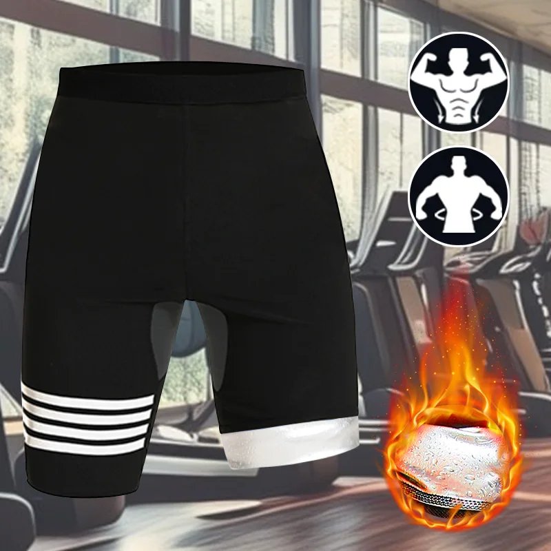 Men's High Waist Sauna Sweat Shorts