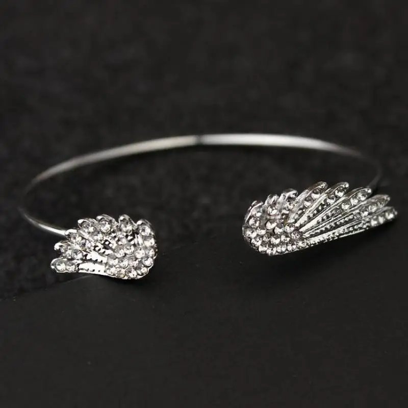 Angel Wing Rhinestone Bracelet