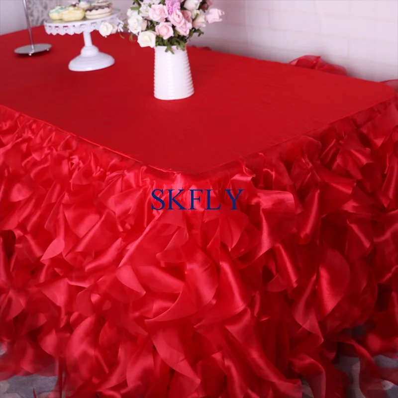 Custom Color Organza Table Skirt