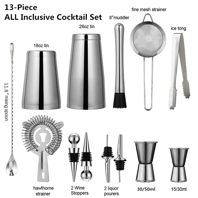 13-Piece Professional Bar Tool Set