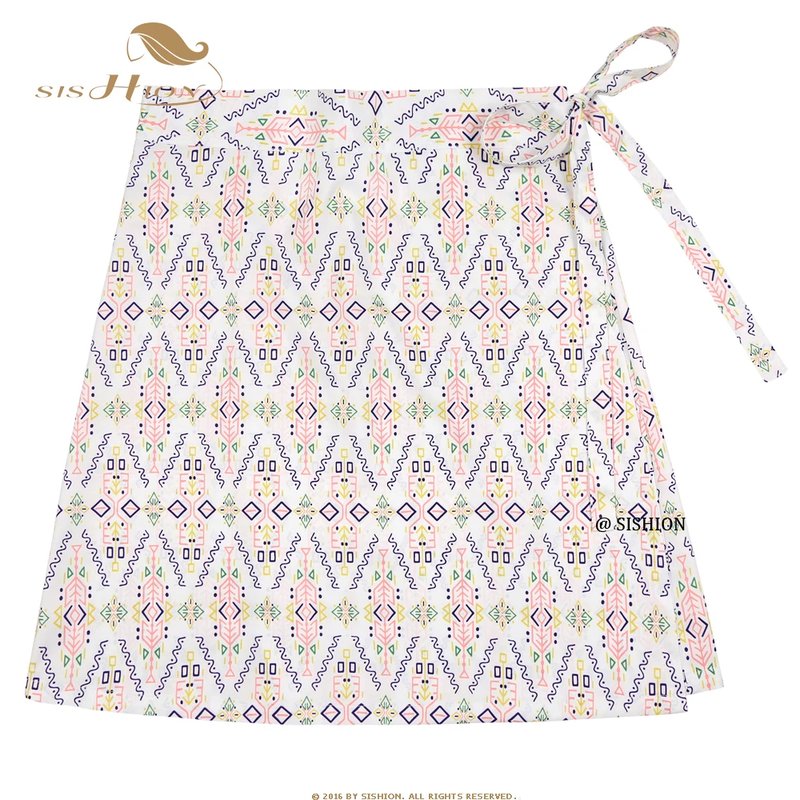Boho Hawaiian Wrap Skirt