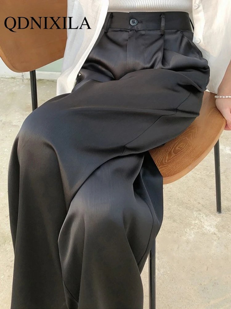 Chic High-Waist Wide Leg Trousers