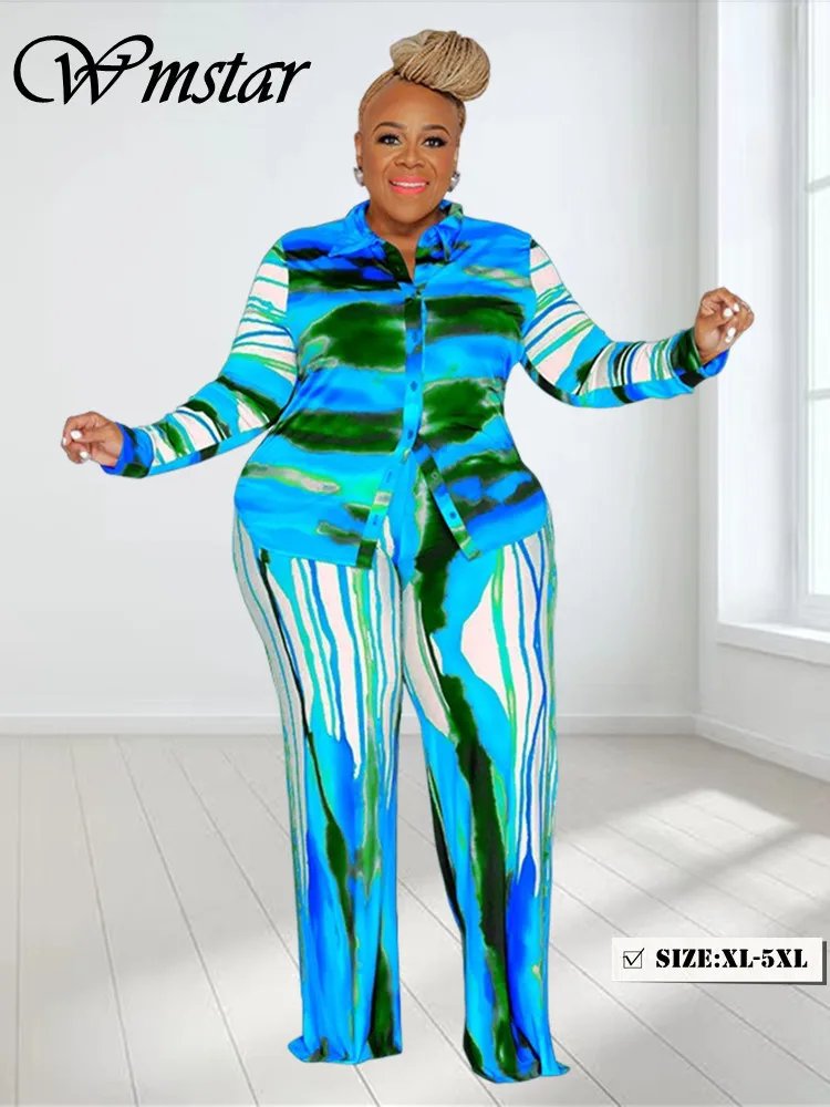 Plus Size Tie Dye Outfit Set