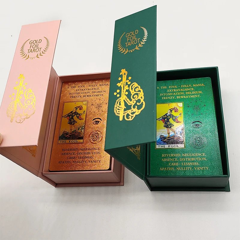 Gold Foil Tarot Card Deck