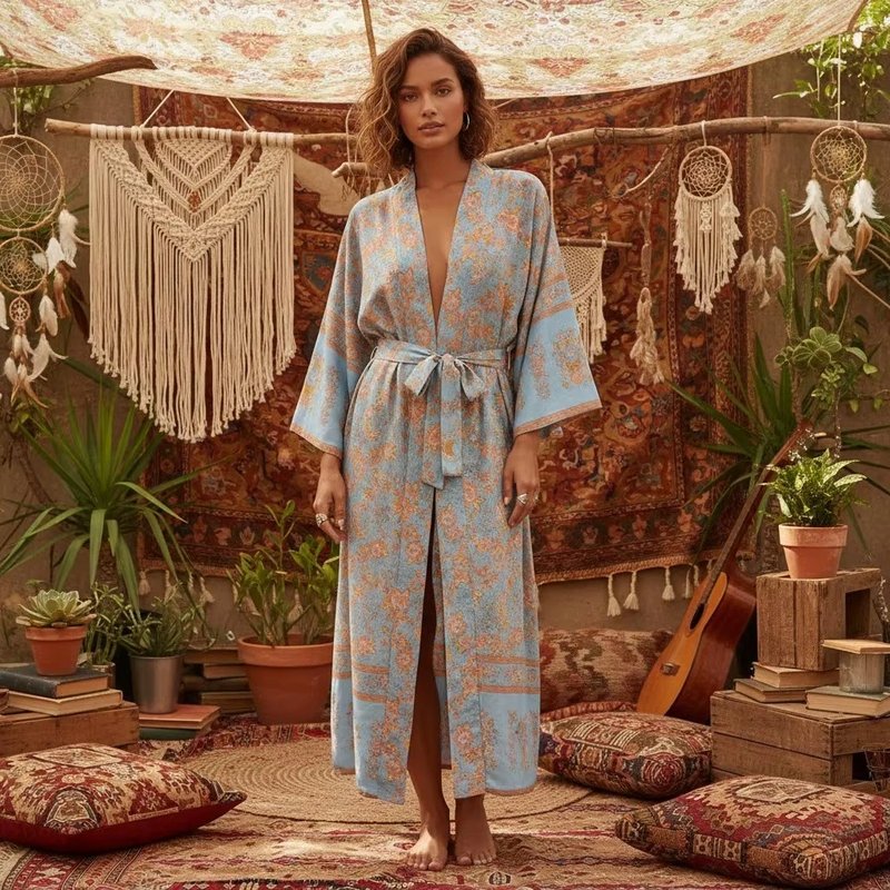 Bohemian Floral Maxi Dress