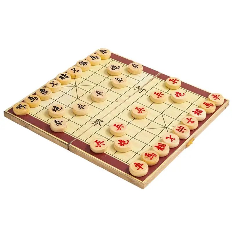 Foldable Wooden Chinese Chess Set