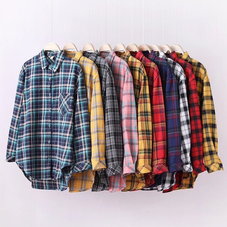 Cozy Flannel Plaid Shirt for Women
