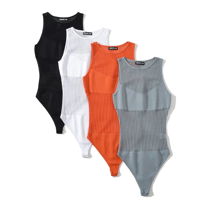 Chic Cut-Out Crochet Bodysuit
