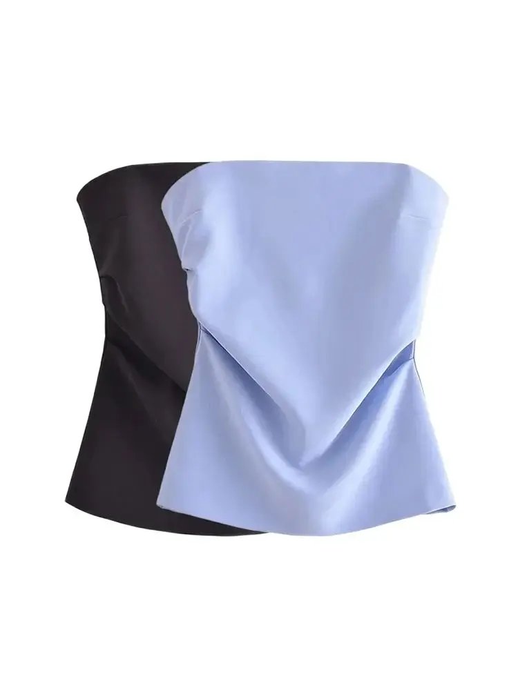 Stylish Strapless Bustier Top