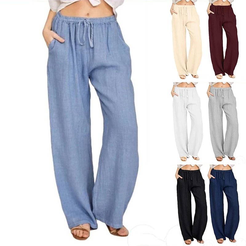 Chic Oversized Cotton Linen Pants