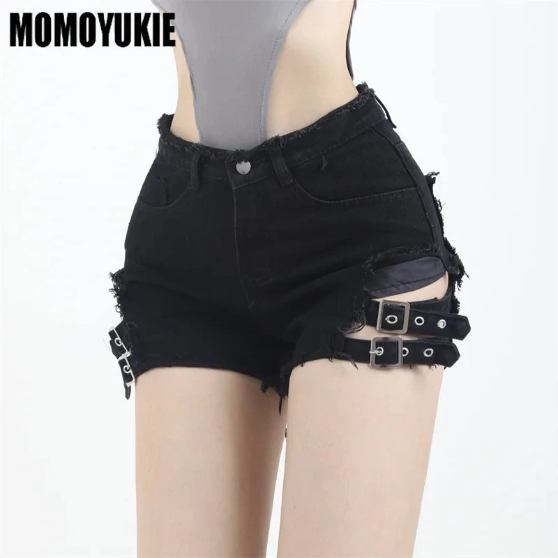 Vintage High-Waisted Denim Shorts