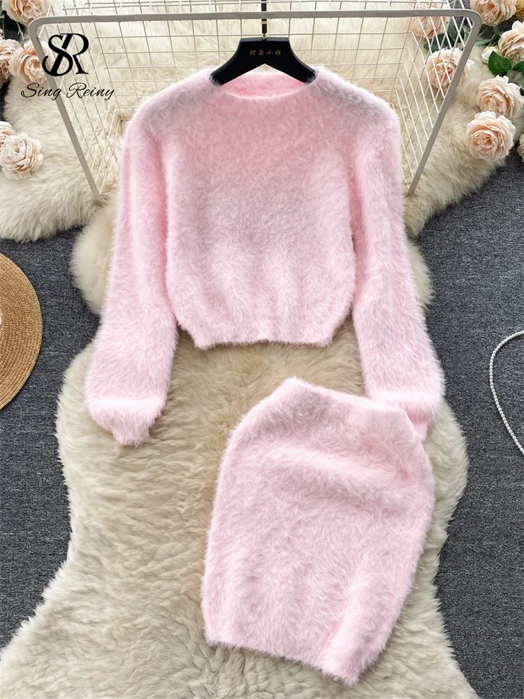 Korean Style Sweater and Skirt Set