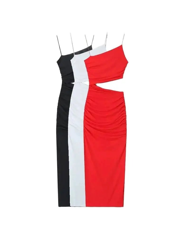 Chic Asymmetric Midi Dress