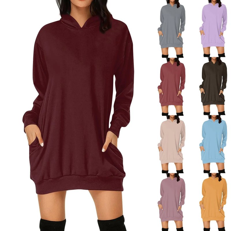 Chic Women's Hoodie Dress