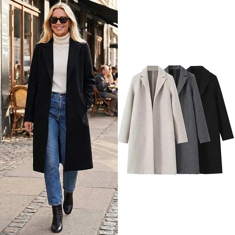 Chic Vintage Open Stitch Trench Coat