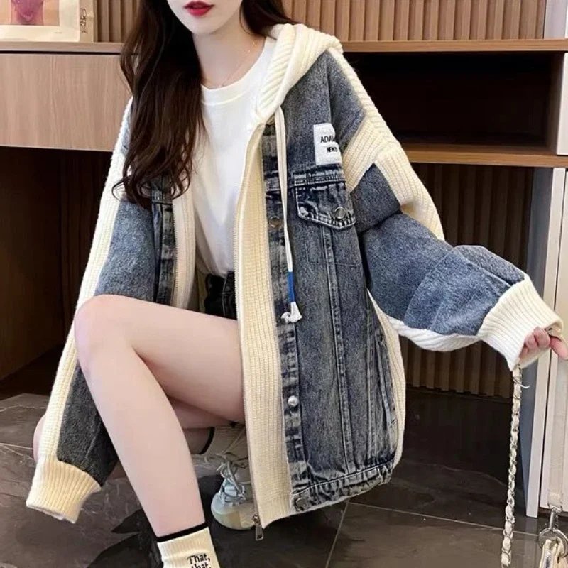 Stylish Black Denim Jacket for Women