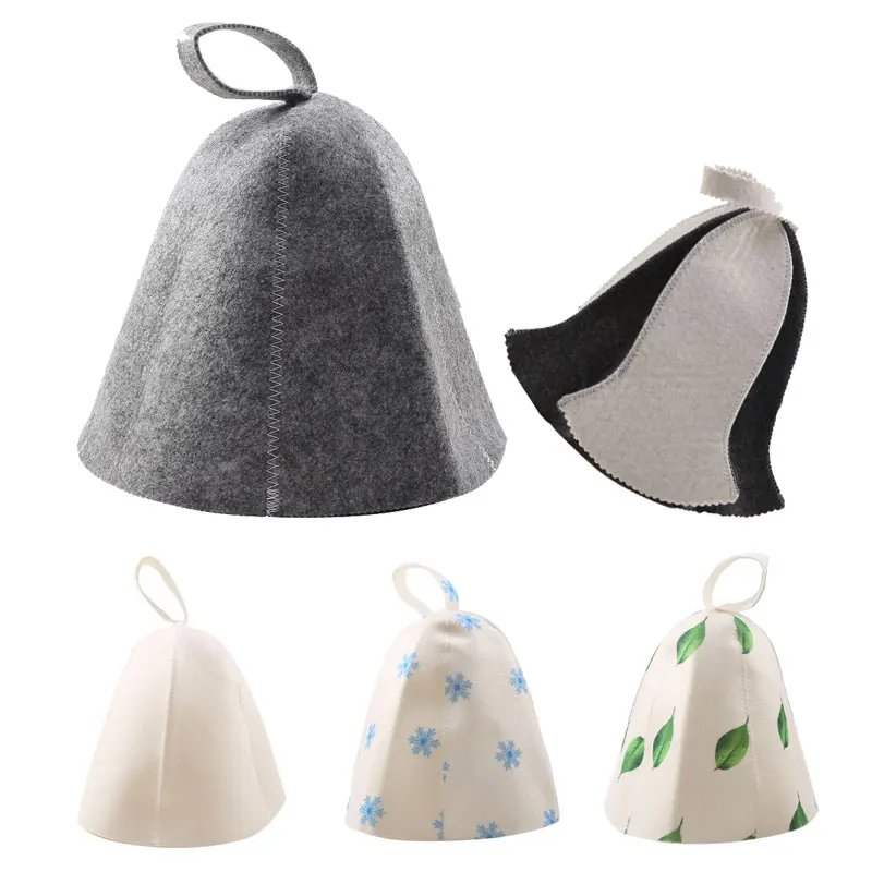 Stylish Felt Sauna Shower Cap