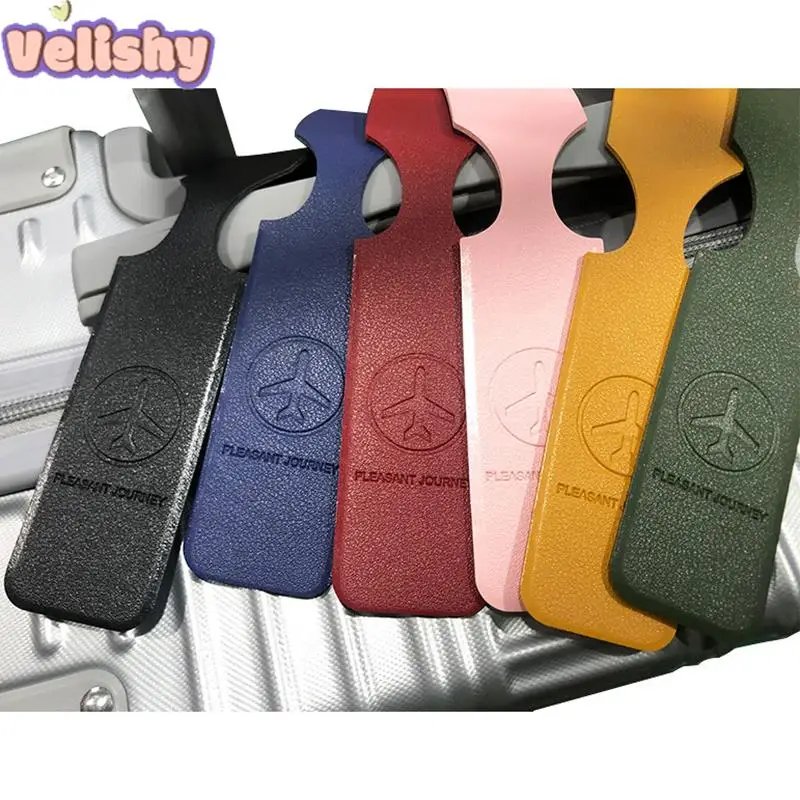 Stylish PU Leather Luggage Tag