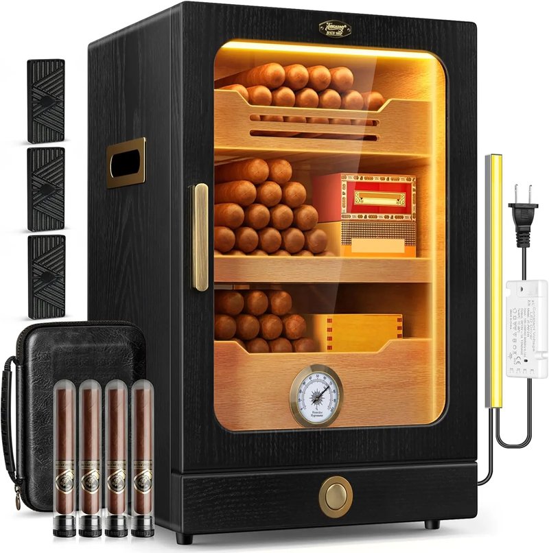Elegant Cedar Wood Cigar Humidor