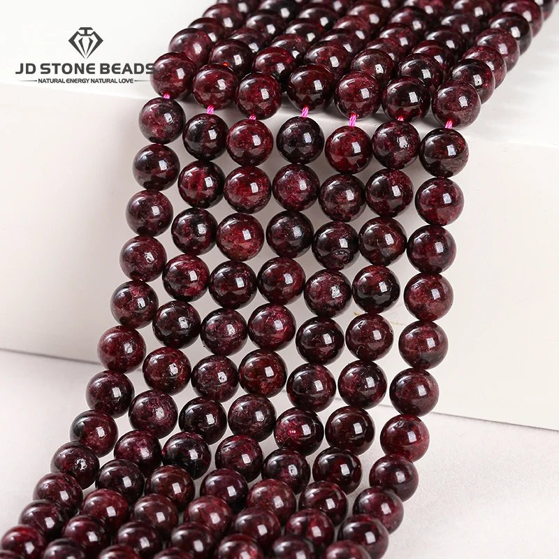 Natural Dark Red Garnet Beads
