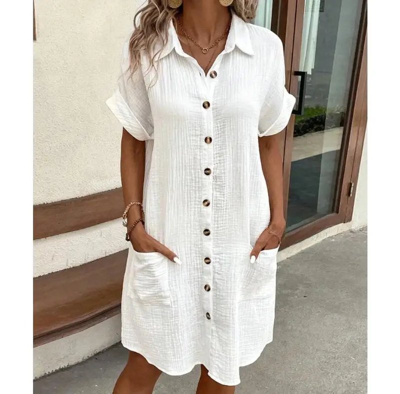 Elegant Summer Short Sleeve Dress