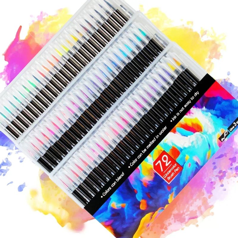 Vibrant Watercolor Brush Pens
