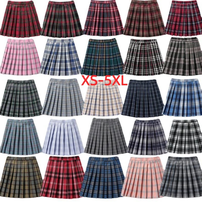 Chic High Waist Plaid Mini Skirt