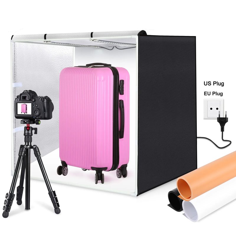 Portable 80cm Photo Lighting Studio Kit