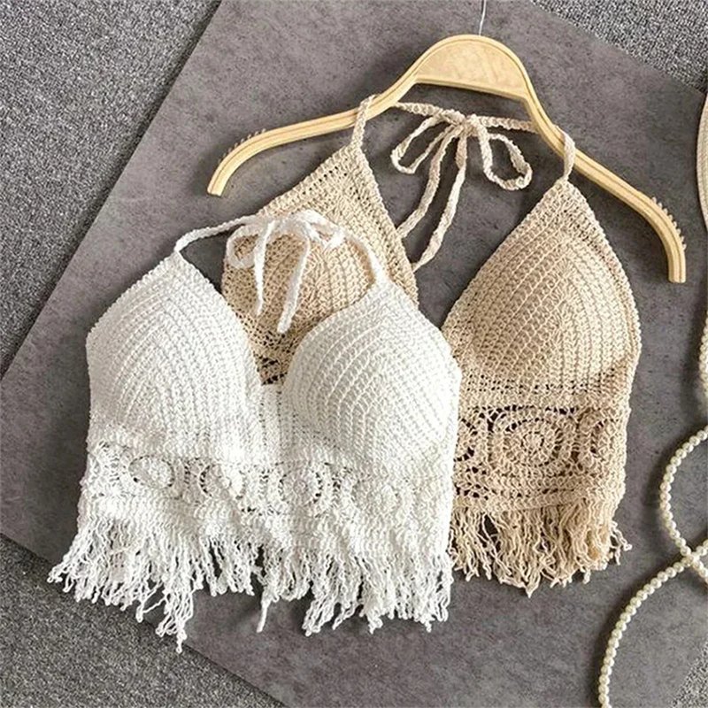 Chic Backless Knit Crop Top