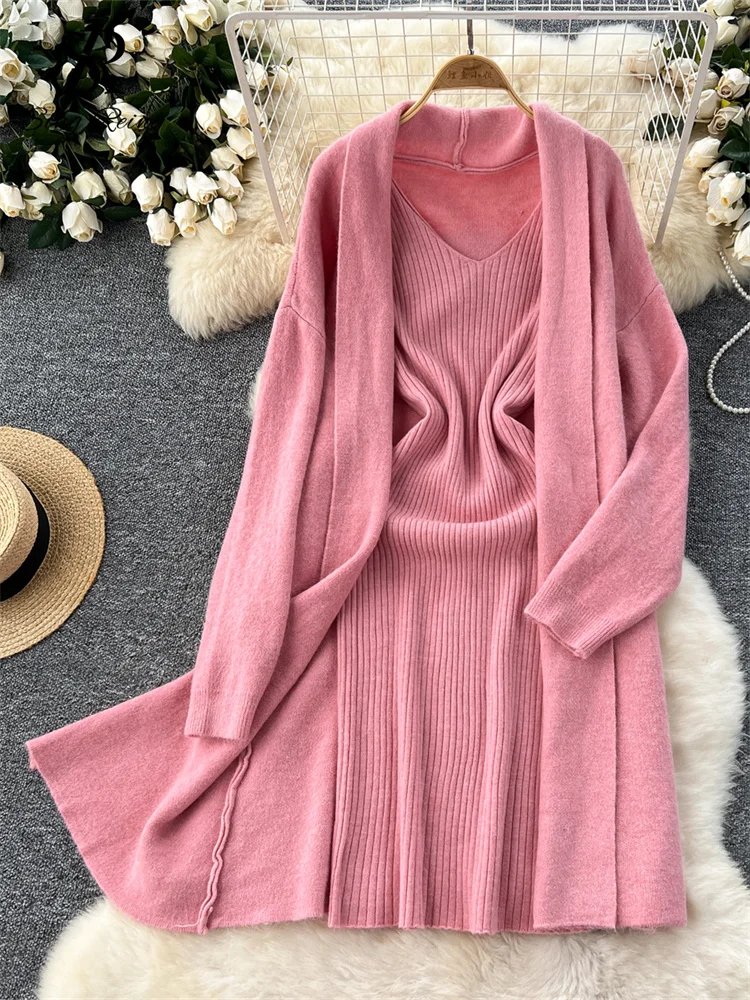 Cozy Autumn Knitted Two-Piece Set