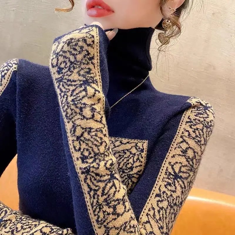 Elegant Patchwork Long Sleeve Shirt