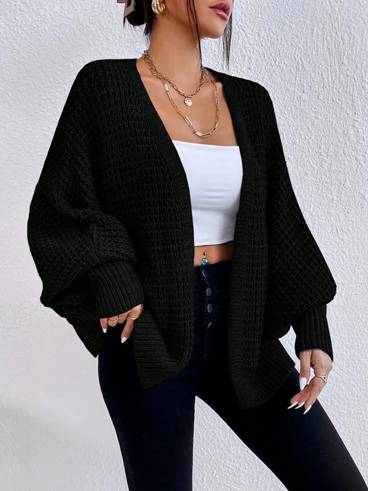 Elegant V-Neck Knitted Cardigan