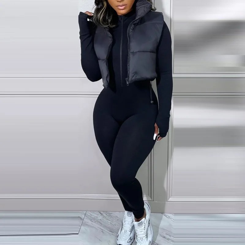Mandylandy Women's Sleeveless Puffer Jacket