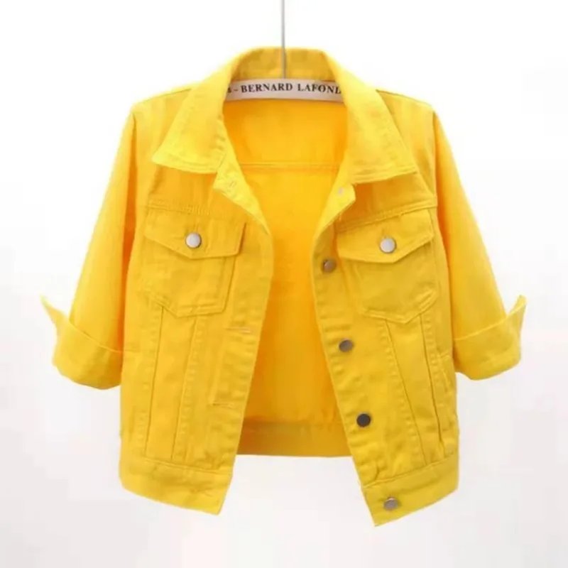 Stylish Cropped Denim Jacket
